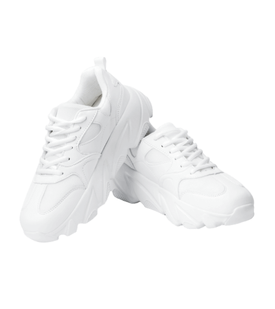 Shoes with a massive sole