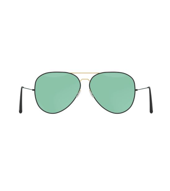 Green polarized sunglasses